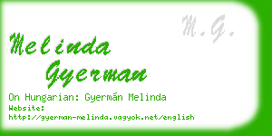 melinda gyerman business card